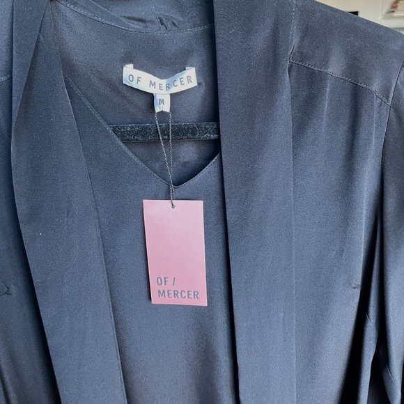 Of Mercer Chrystie Tie Neck Top in Black, Size M (NWT) - Picture 4 of 5